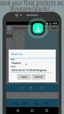 Cut Mp3 Make Ringtons Audio Fx android App screenshot 10